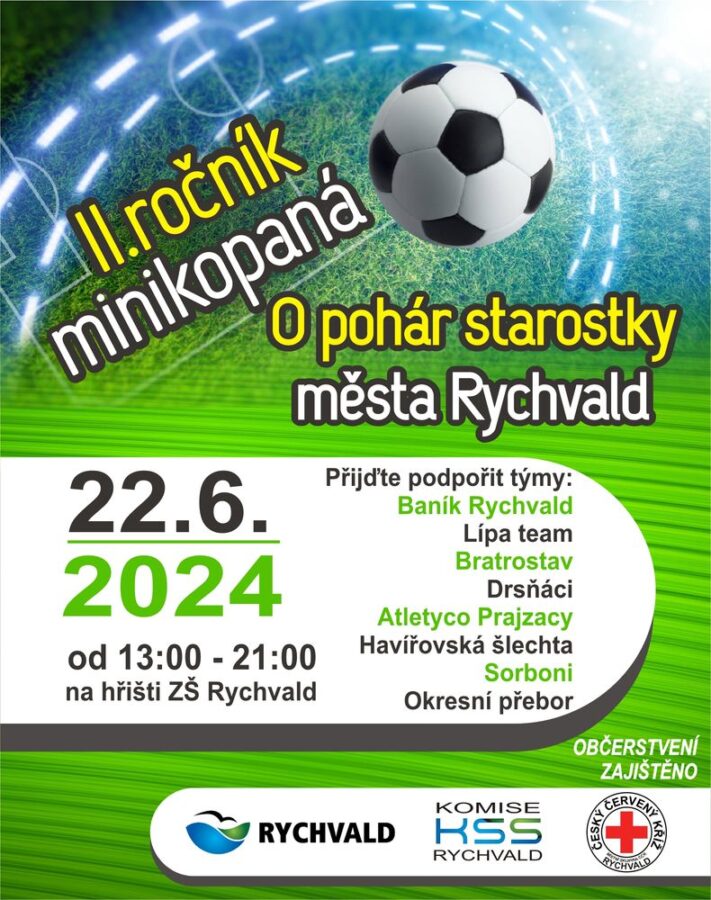 Leták turnaje v minikopané 2024/06