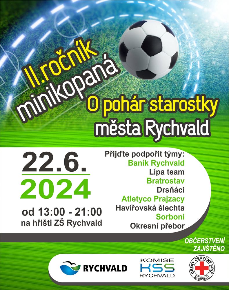 Leták turnaje v minikopané 2024/06