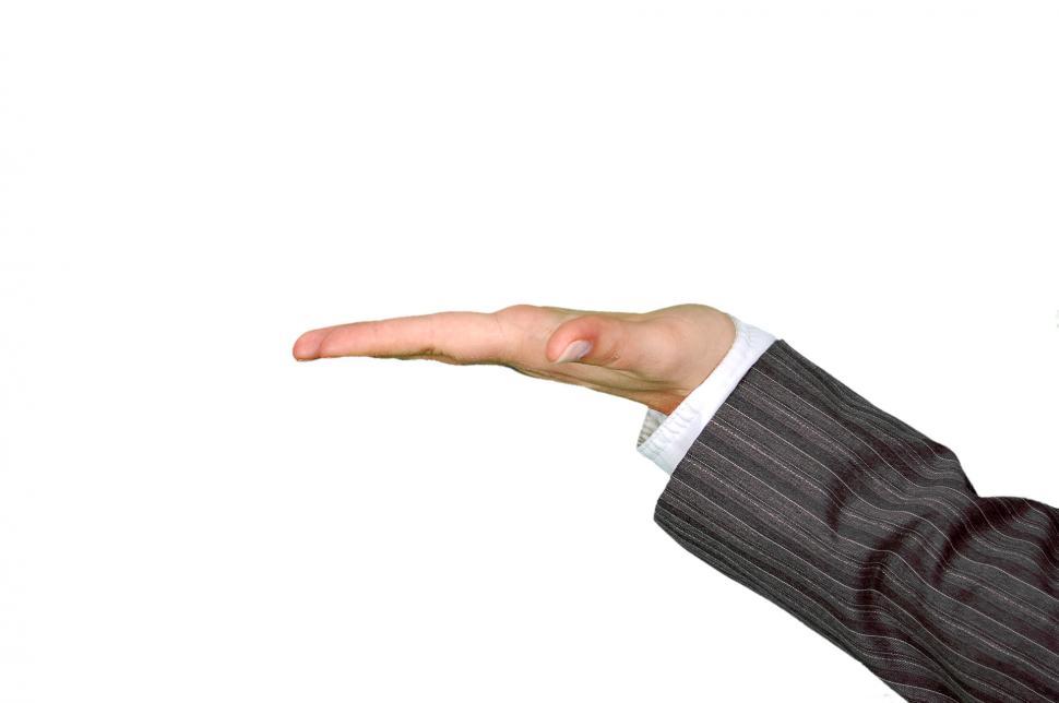 Ilustrační: natažená ruka (dotace)