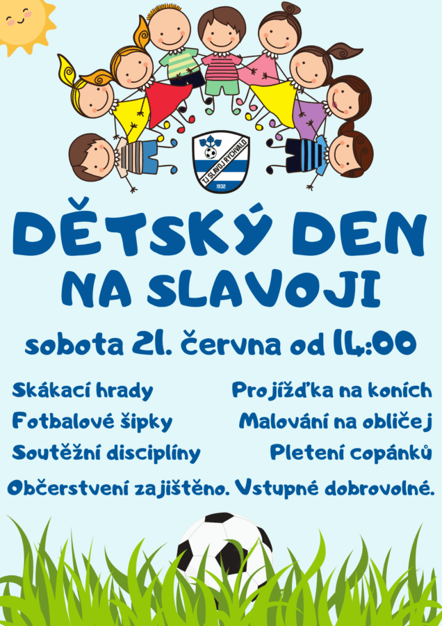 Plakát Dětský den na Slavoji 2025