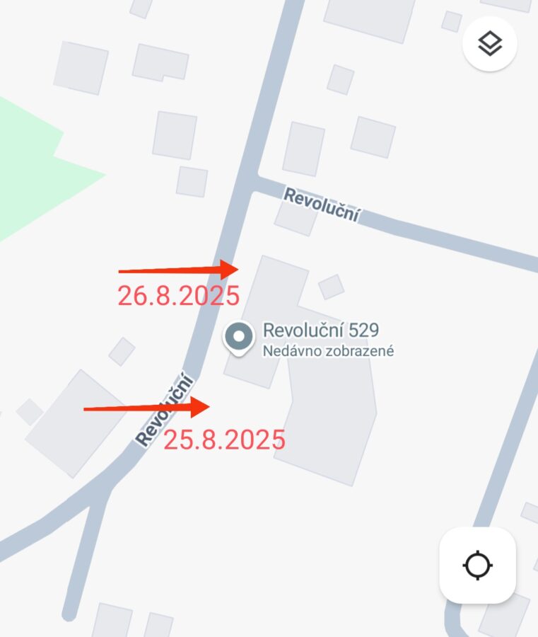 DPS - mapka s omezením parkování