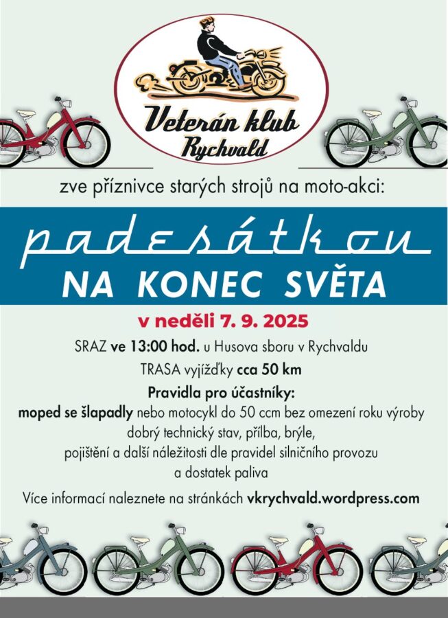 Leták Padesátkou na konec světa