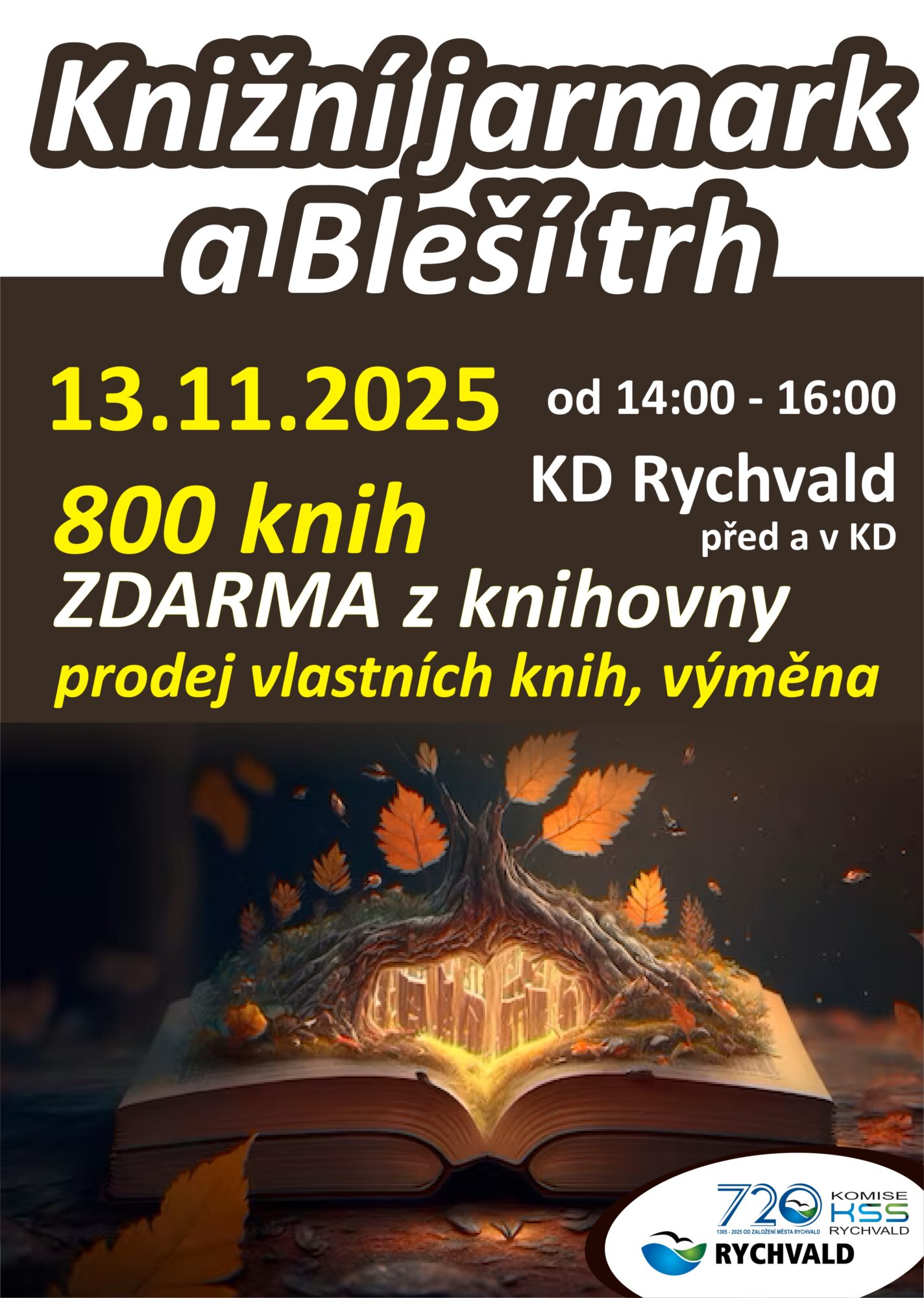 knizni jarmark a blesi trh - plakat