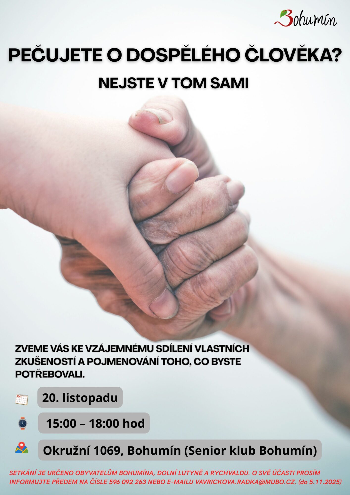 Plakát - setkaní pečujících osob2