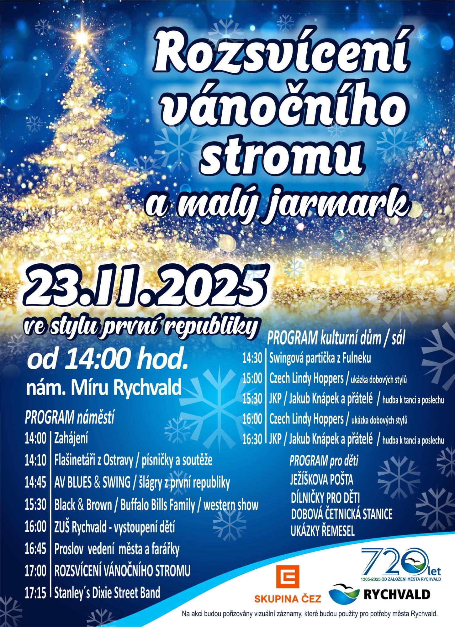 rozsviceni stromu - plakat